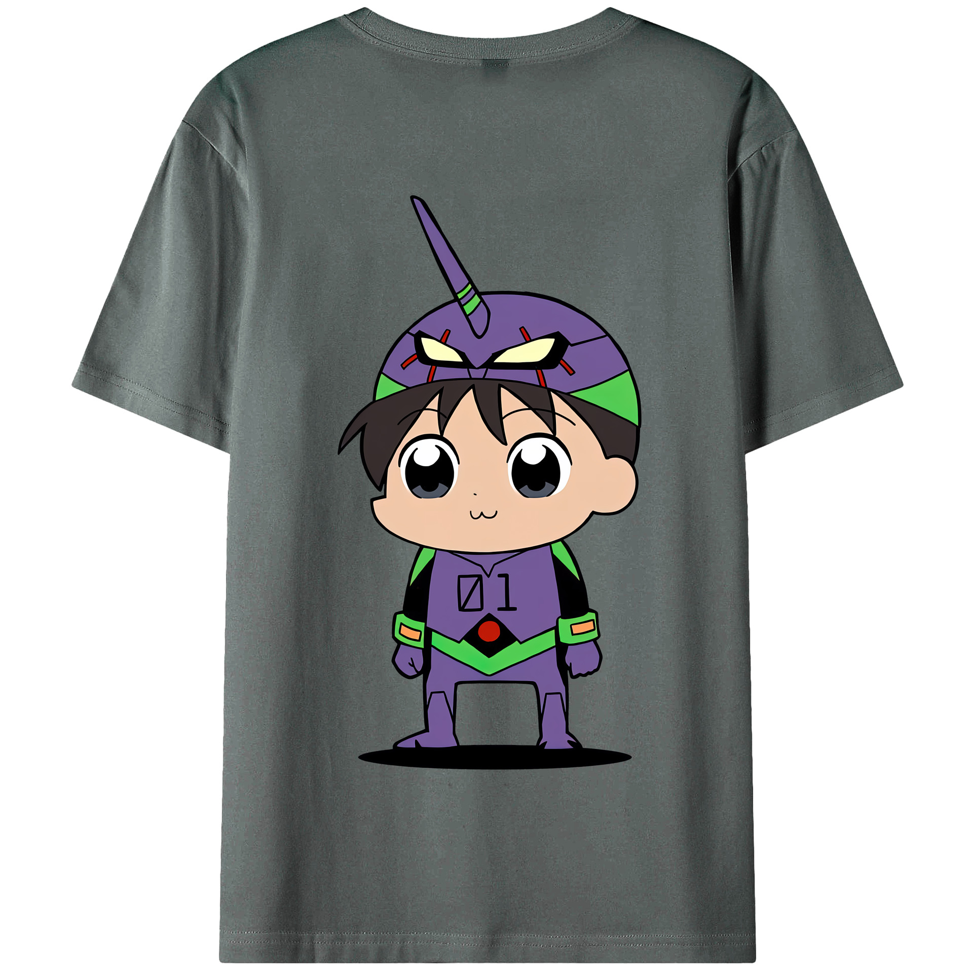 （画像用） EVA 新世紀エヴァンゲリオン 綿100％半袖Tシャツ（背面プリント）